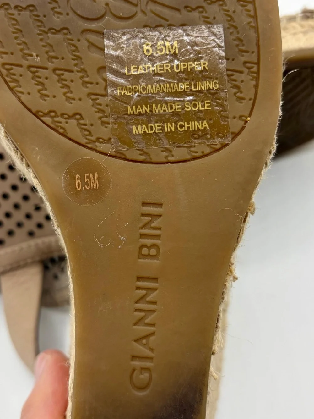 Gianni Bini Leather Espadrilles